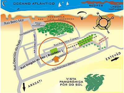 Mapa de Localização do imóvel - Canoa Quebrada