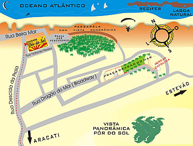 Mapa de localización de la Posada Por do Sol 