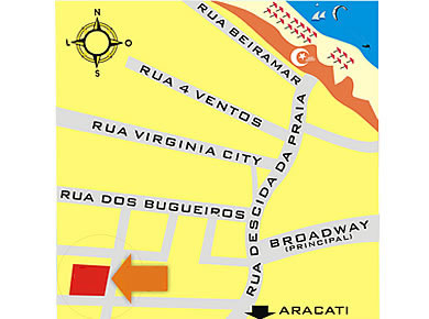 Chal&eacute; para alugar em Canoa Quebrada