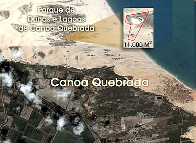 Mapa de Localiza&ccedil;&atilde;o do im&oacute;vel - Canoa Quebrada