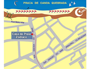 Canoa Quebrada Map