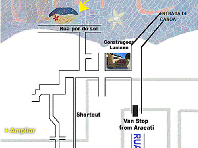 Mapa localiza&ccedil;&atilde;o Desert Rose - Canoa Quebrada