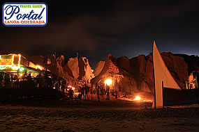 Luau na praia de Canoa Quebrada