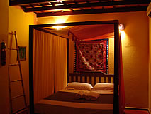 apartamentos da Pousada Luna Rosa em Canoa Quebrada