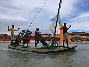 Lua Estrela na falesia de Canoa Quebrada