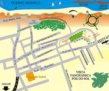 mapa localiza&ccedil;&atilde;o da pousada carol
