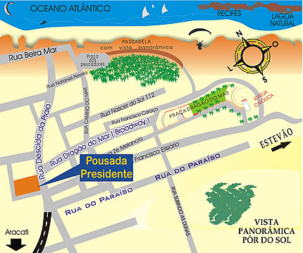 Mapa de Canoa Quebrada